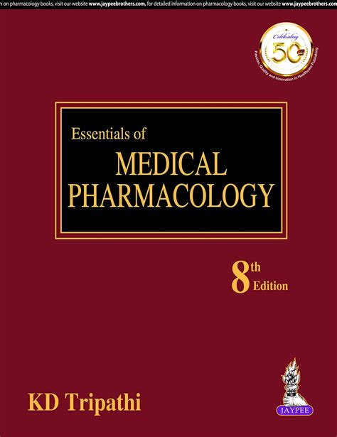 kd tripathi pharmacology